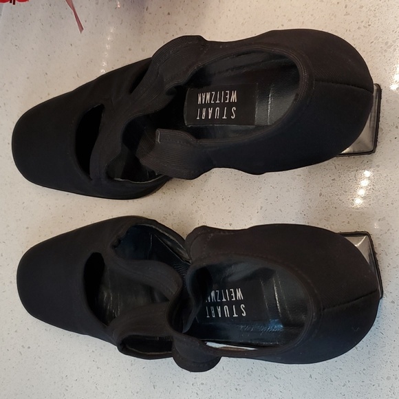 STUART WEITZMAN block heels (sz 6W) - Picture 5 of 8